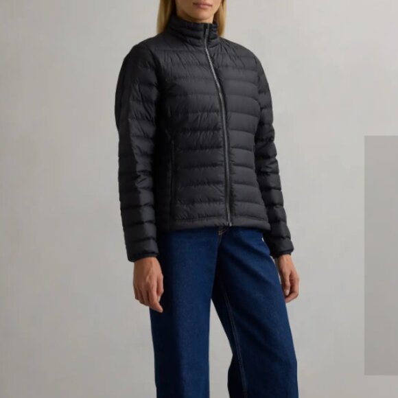 Quince Jackets & Blazers - QUINCE SIZE S BLACK LIGHTWEIGHT DOWN PUFFER JACKET